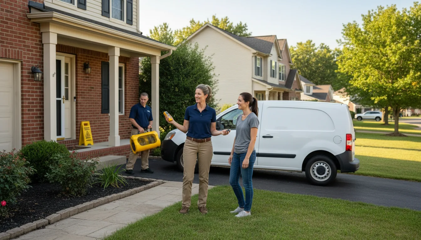 Water restoration image for Dehumidification And Cleanup Services in Brownsville, MD
